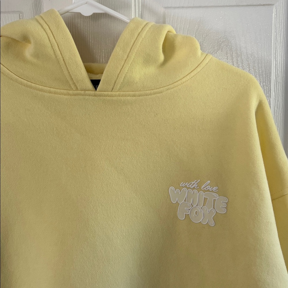 NWOT White Fox Boutique With Love Always Oversized Hoodie Lemon Size M/L - Picture 7 of 11